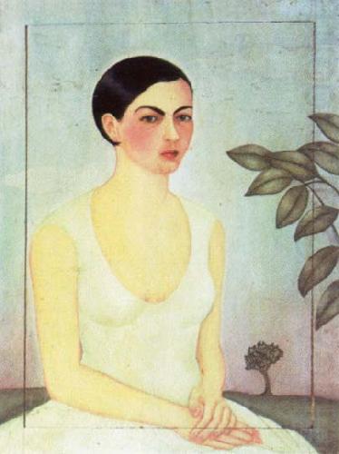 Frida Kahlo dama de blanco